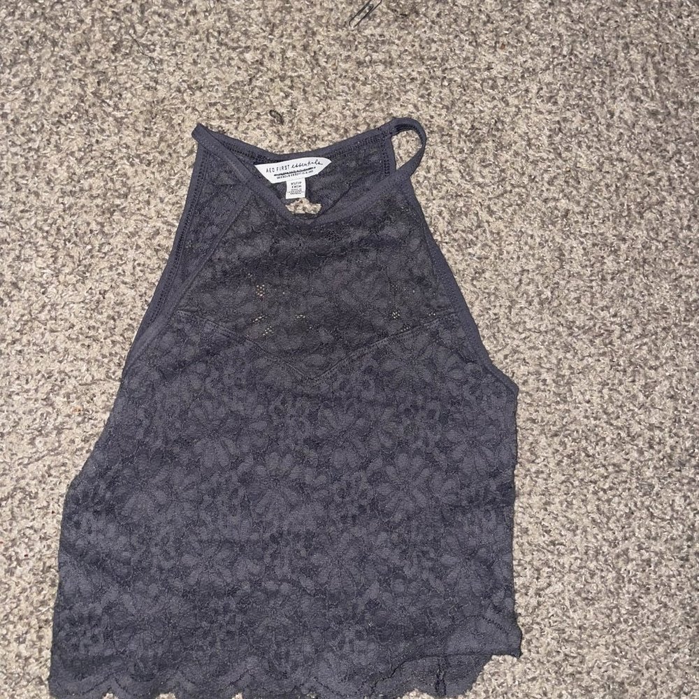 AEO Lace Halter Crop